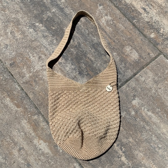 The Sak Handbags - Classics The Sac Hobo Crochet Bag in cream color